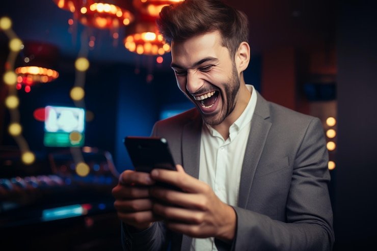 Pengguna mobile membaca menu hiburan Indonesia